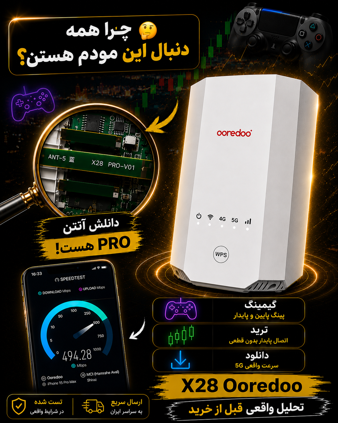 تصویر مودم 5G وارداتی بهاگیر استور