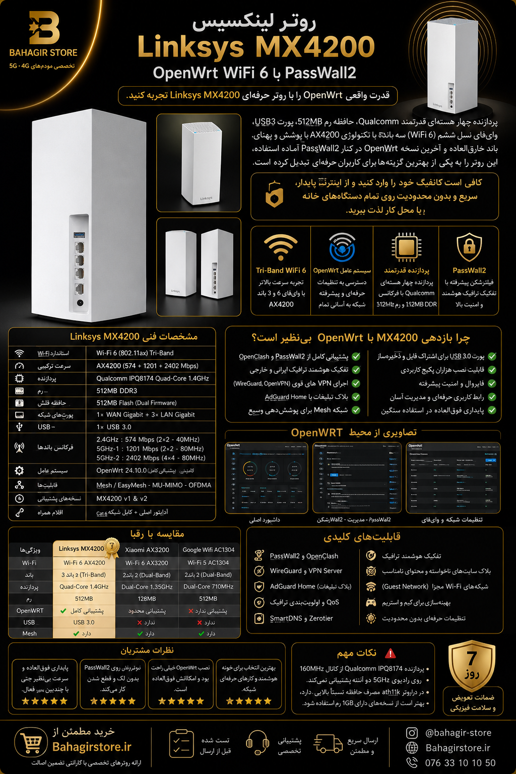 روتر Linksys MX4200 OpenWrt